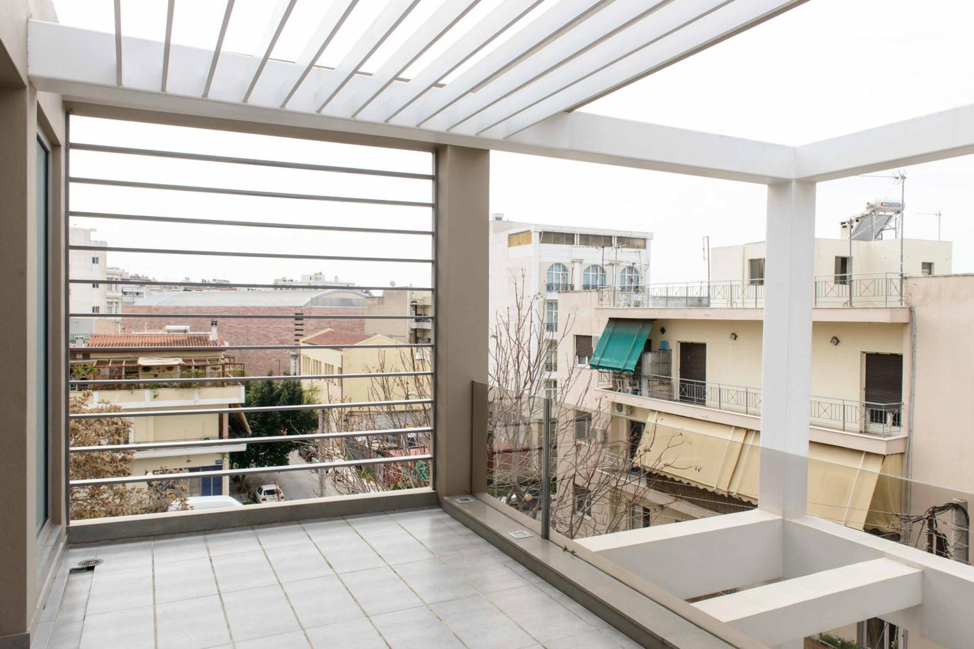 Ferienwohnung Bright Loft With Terrance - Next To Metro Kerameikos Athen Exterior foto